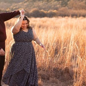 Jessica London Black Floral Dress